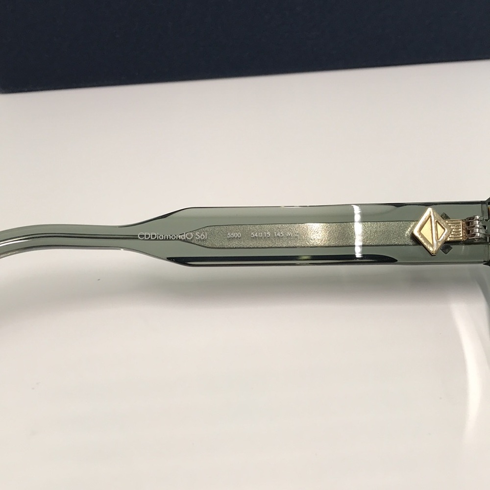 New Authentic Dior Square/Rectangle Green CD DIAMONDO S61 - Picture 9 of 15